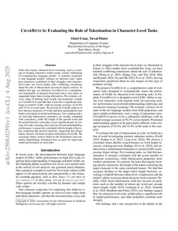 CharBench: Evaluating the Role of Tokenization in Character-Level Tasks