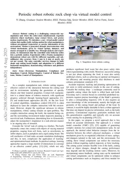 Periodic robust robotic rock chop via virtual model control