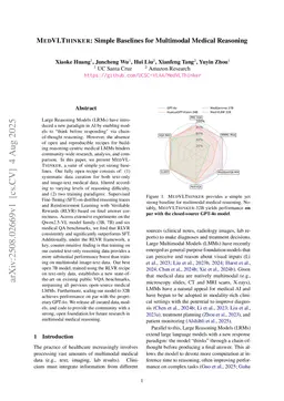 MedVLThinker: Simple Baselines for Multimodal Medical Reasoning