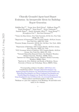 Clinically Grounded Agent-based Report Evaluation: An Interpretable Metric for Radiology Report Generation