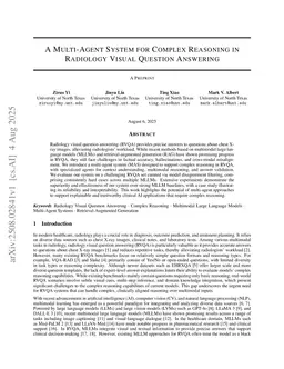 A Multi-Agent System for Complex Reasoning in Radiology Visual Question Answering