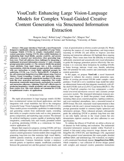 VisuCraft: Enhancing Large Vision-Language Models for Complex Visual-Guided Creative Content Generation via Structured Information Extraction