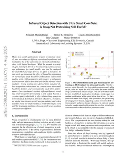 Infrared Object Detection with Ultra Small ConvNets: Is ImageNet Pretraining Still Useful?