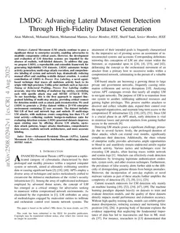 LMDG: Advancing Lateral Movement Detection Through High-Fidelity Dataset Generation