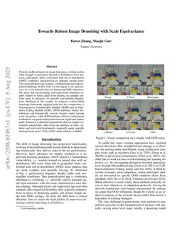 Towards Robust Image Denoising with Scale Equivariance