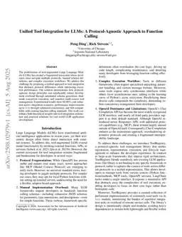 Unified Tool Integration for LLMs: A Protocol-Agnostic Approach to Function Calling