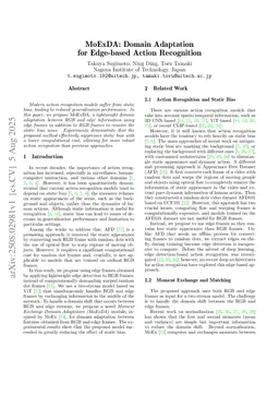 MoExDA: Domain Adaptation for Edge-based Action Recognition