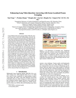 Enhancing Long Video Question Answering with Scene-Localized Frame Grouping