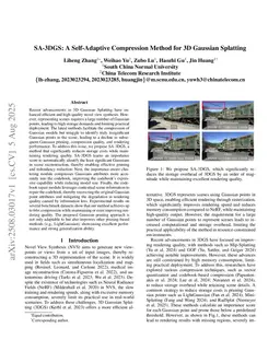 SA-3DGS: A Self-Adaptive Compression Method for 3D Gaussian Splatting