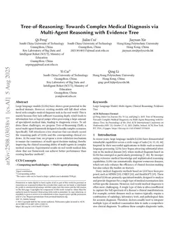 Tree-of-Reasoning: Towards Complex Medical Diagnosis via Multi-Agent Reasoning with Evidence Tree
