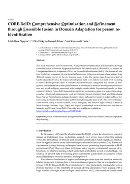 CORE-ReID: Comprehensive Optimization and Refinement through Ensemble fusion in Domain Adaptation for person re-identification
