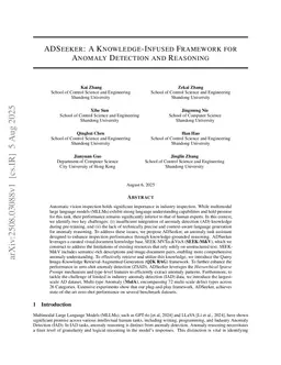 ADSeeker: A Knowledge-Infused Framework for Anomaly Detection and Reasoning