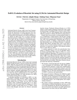 EoH-S: Evolution of Heuristic Set using LLMs for Automated Heuristic Design
