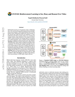 AVATAR: Reinforcement Learning to See, Hear, and Reason Over Video