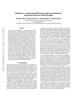 RegMean++: Enhancing Effectiveness and Generalization of Regression Mean for Model Merging