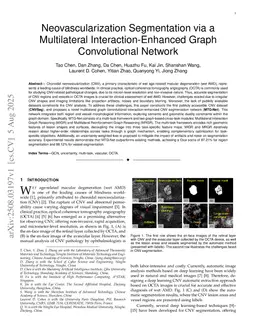Neovascularization Segmentation via a Multilateral Interaction-Enhanced Graph Convolutional Network