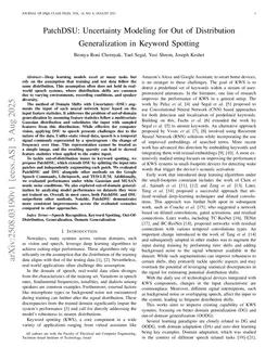 PatchDSU: Uncertainty Modeling for Out of Distribution Generalization in Keyword Spotting