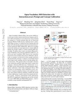 Open-Vocabulary HOI Detection with Interaction-aware Prompt and Concept Calibration
