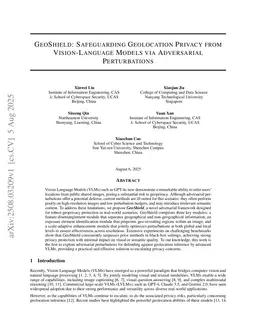 GeoShield: Safeguarding Geolocation Privacy from Vision-Language Models via Adversarial Perturbations