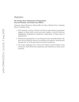 Revisiting Deep Information Propagation: Fractal Frontier and Finite-size Effects