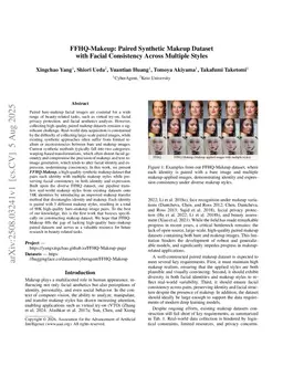 FFHQ-Makeup: Paired Synthetic Makeup Dataset with Facial Consistency Across Multiple Styles