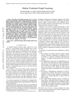 Online Continual Graph Learning