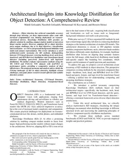 Architectural Insights into Knowledge Distillation for Object Detection: A Comprehensive Review