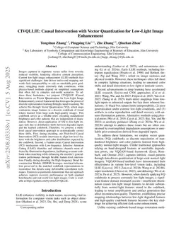 CIVQLLIE: Causal Intervention with Vector Quantization for Low-Light Image Enhancement