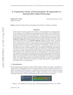 A Comparative Study of Neurosymbolic AI Approaches to Interpretable Logical Reasoning