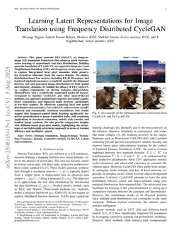 Learning Latent Representations for Image Translation using Frequency Distributed CycleGAN