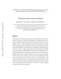 The Science Fiction Science Method