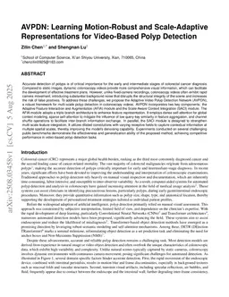 AVPDN: Learning Motion-Robust and Scale-Adaptive Representations for Video-Based Polyp Detection