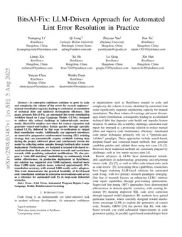 BitsAI-Fix: LLM-Driven Approach for Automated Lint Error Resolution in Practice