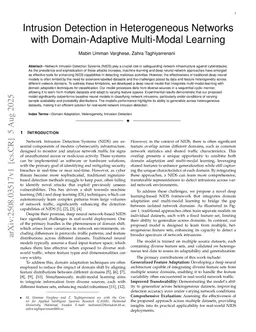 Intrusion Detection in Heterogeneous Networks with Domain-Adaptive Multi-Modal Learning