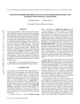 Tackling Distribution Shift in LLM via KILO: Knowledge-Instructed Learning for Continual Adaptation