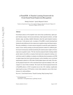evTransFER: A Transfer Learning Framework for Event-based Facial Expression Recognition