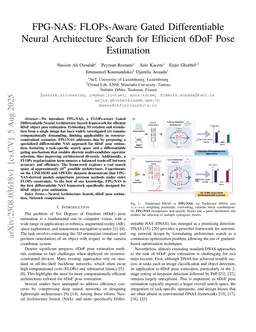 FPG-NAS: FLOPs-Aware Gated Differentiable Neural Architecture Search for Efficient 6DoF Pose Estimation