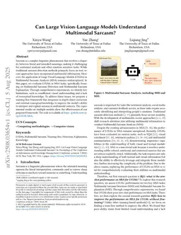 Can Large Vision-Language Models Understand Multimodal Sarcasm?