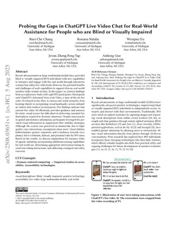 Probing the Gaps in ChatGPT Live Video Chat for Real-World Assistance for People who are Blind or Visually Impaired