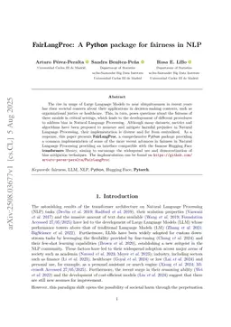 FairLangProc: A Python package for fairness in NLP