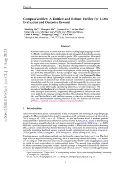 CompassVerifier: A Unified and Robust Verifier for LLMs Evaluation and Outcome Reward