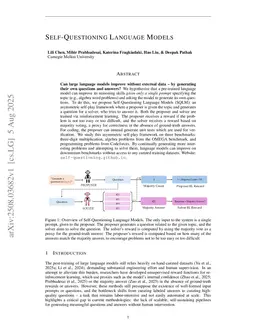 Self-Questioning Language Models