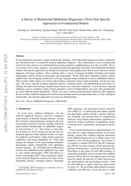 A Survey of Multimodal Ophthalmic Diagnostics: From Task-Specific Approaches to Foundational Models