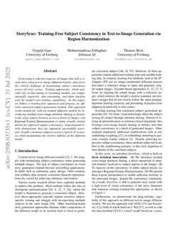 StorySync: Training-Free Subject Consistency in Text-to-Image Generation via Region Harmonization