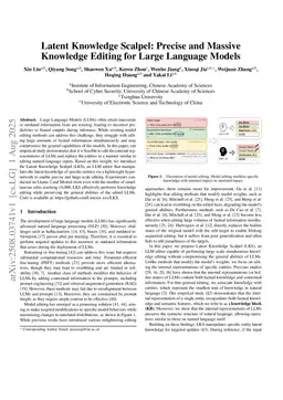 Latent Knowledge Scalpel: Precise and Massive Knowledge Editing for Large Language Models