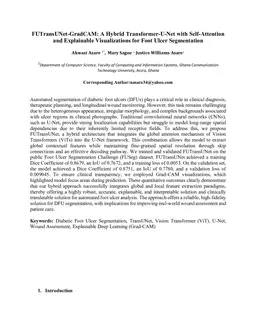 TransUNet-GradCAM: A Hybrid Transformer-U-Net with Self-Attention and Explainable Visualizations for Foot Ulcer Segmentation