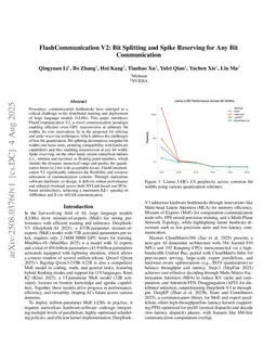 FlashCommunication V2: Bit Splitting and Spike Reserving for Any Bit Communication