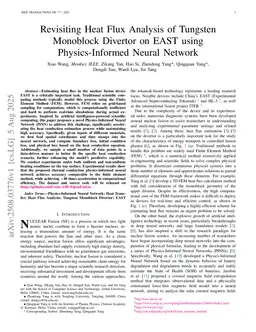 Revisiting Heat Flux Analysis of Tungsten Monoblock Divertor on EAST using Physics-Informed Neural Network
