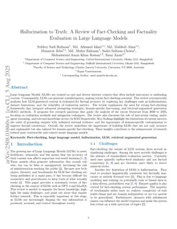 Hallucination to Truth: A Review of Fact-Checking and Factuality Evaluation in Large Language Models