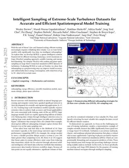 Intelligent Sampling of Extreme-Scale Turbulence Datasets for Accurate and Efficient Spatiotemporal Model Training